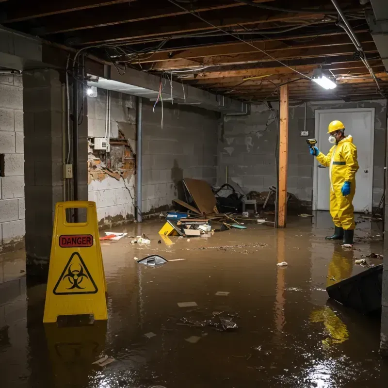 Flooded Basement Electrical Hazard in Deposit, NY Property